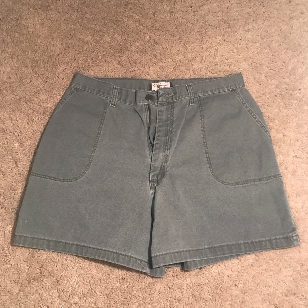 vintage wrangler jean shorts